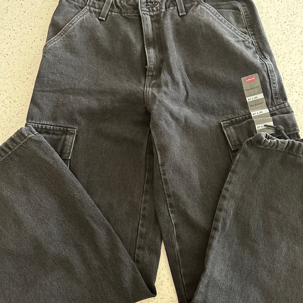 Levi's Charcoal Utility Pants